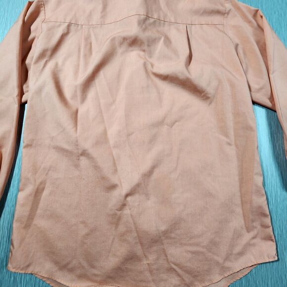 Foxcroft Wrinkle Free Classic Fit Button Up Shirt Salmon Women's Size 6 - Picture 9 of 10